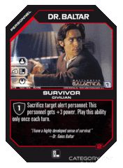 Dr. Baltar, Survivor (Foil)